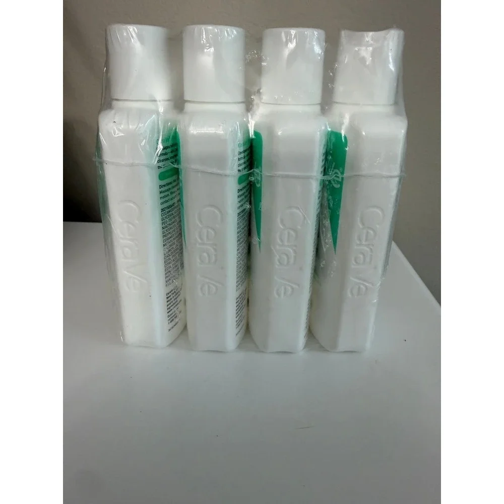 CeraVe Foaming Facial Cleanser Unisex 3oz 4 Pack White Travel Size NWT